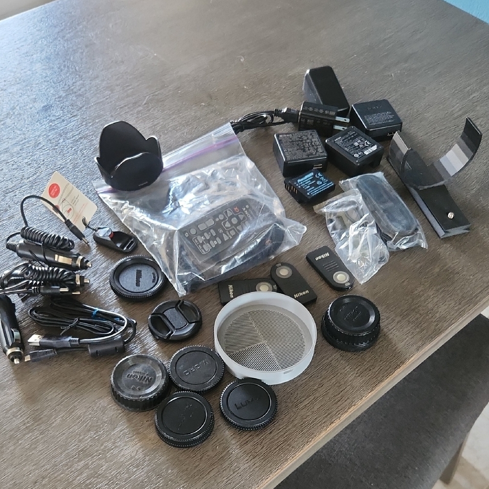 Sony Nikon Ricoh Lumix Misc Camera Accessories Lot